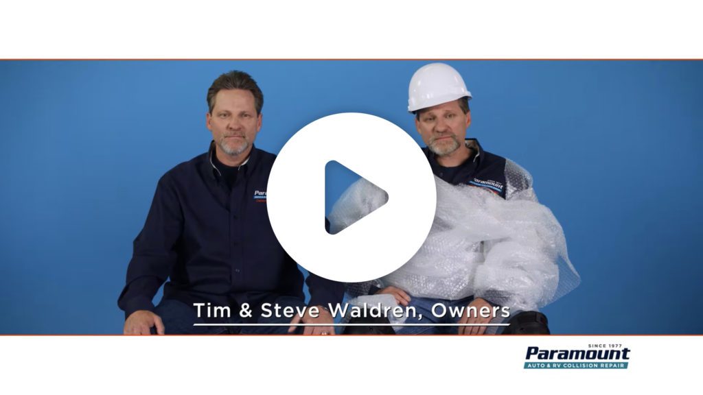 Paramount Auto Body bubblewrap commercial
