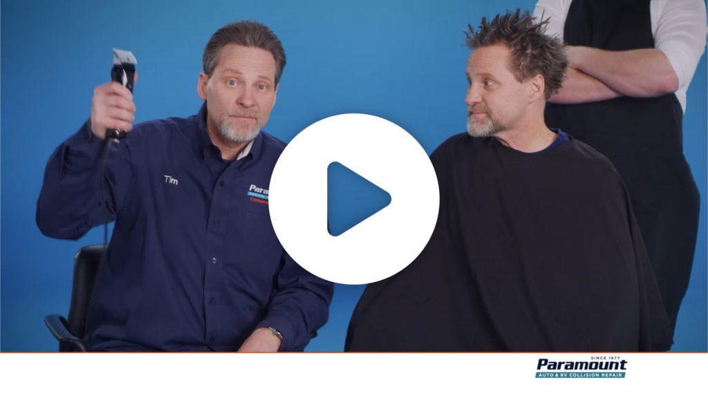 Paramount Auto Body haircut video